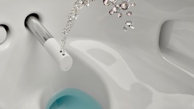 Suihkusuuttimellinen Geberit AquaClean -wc-pesuistuin