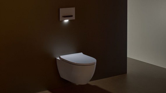 Geberit Monolith LED-mukavuusvalolla Geberit Monolith LED-mukavuusvalolla