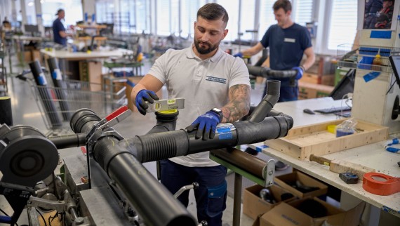 Äänieristetyn viemäröintijärjestelmän esivalmistus Geberit Silent-db20:llä Äänieristetyn viemäröintijärjestelmän esivalmistus Geberit Silent-db20:llä