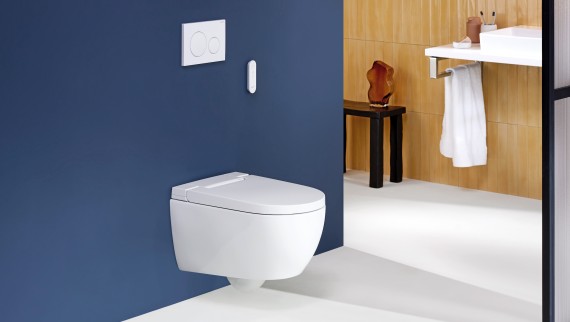 Geberit AquaClean Alba Sigma20-huuhtelupainikkeella