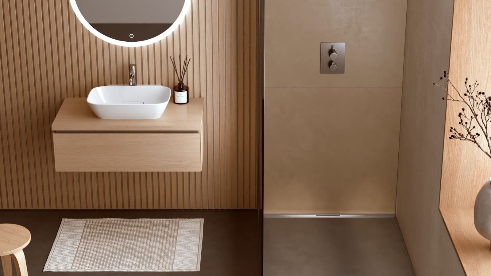 CleanLine -linjalattiakaivoratkaisut sopivat saumattomasti jokaiseen kylpyhuoneeseen CleanLine -linjalattiakaivoratkaisut sopivat saumattomasti jokaiseen kylpyhuoneeseen