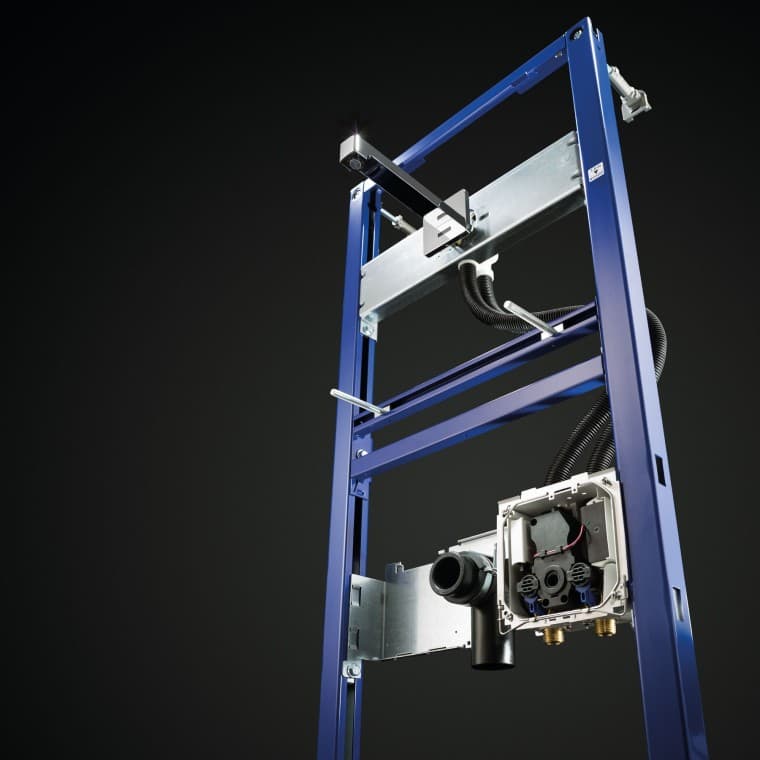 Hanajärjestelmä Duofix-asennuselementillä ja Geberit Brenta -seinähanalla Hanajärjestelmä Duofix-asennuselementillä ja Geberit Brenta -seinähanalla