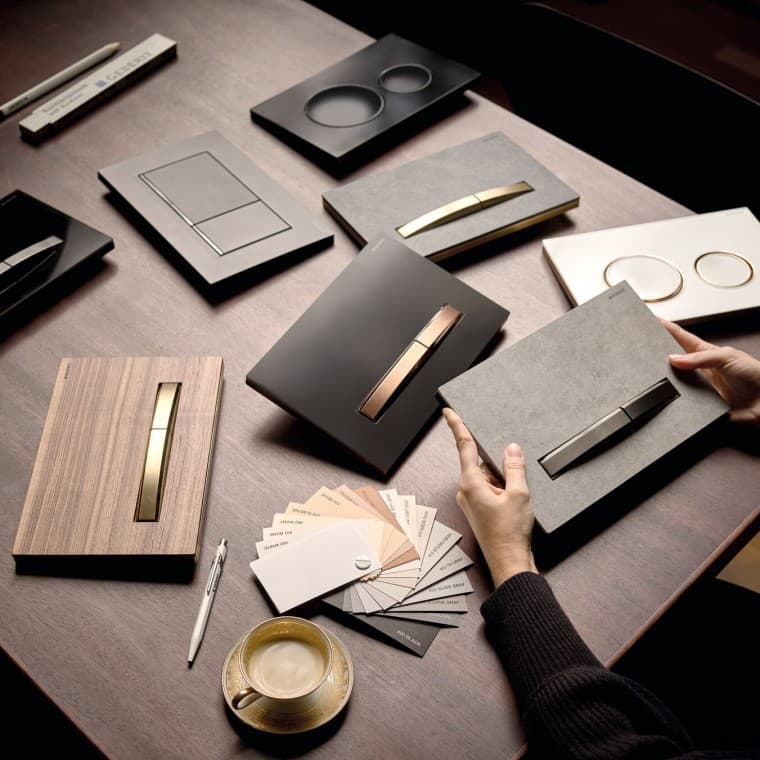 Laaja valikoima huuhtelupainikkeita Geberitiltä Laaja valikoima huuhtelupainikkeita Geberitiltä