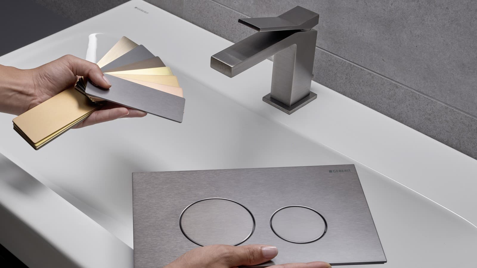 Geberit Sigma40 -kustomoidut huuhtelupainikkeet Geberit Sigma40 -kustomoidut huuhtelupainikkeet