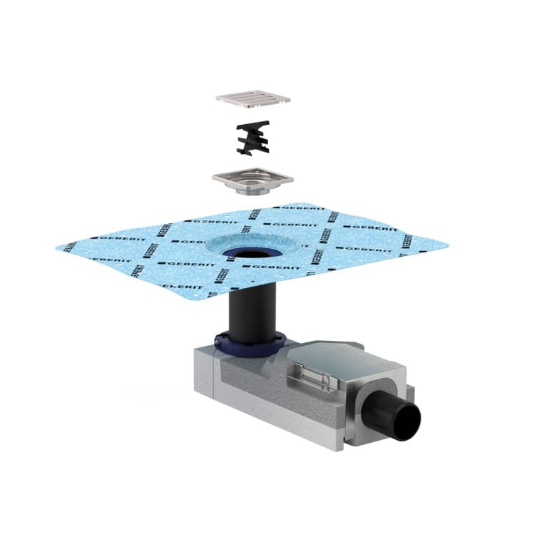 Geberit-asennussarja suihkulattiakaivolle Geberit-asennussarja suihkulattiakaivolle