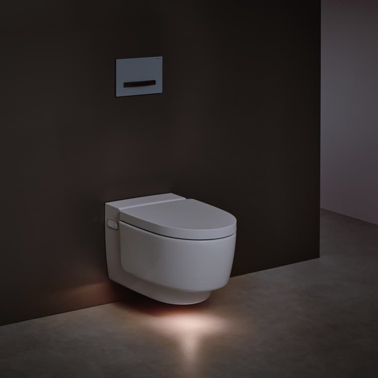 Geberit AquaClean Mera Comfort -pesu-wc mukavuusvalolla Geberit AquaClean Mera Comfort -pesu-wc mukavuusvalolla