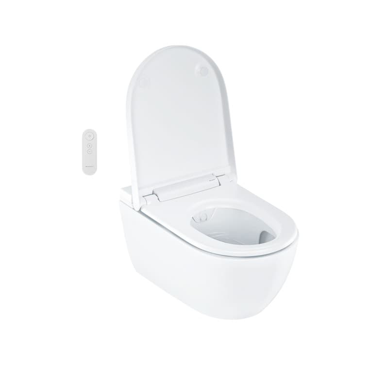 Geberit AquaClean Alba ja avoin WC-kansi Geberit AquaClean Alba ja avoin WC-kansi