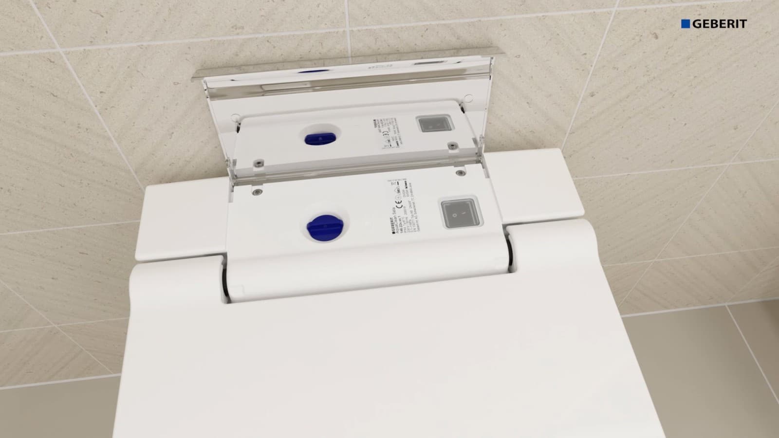 AquaClean pesu-wc-istuimen kytkeminen päälle AquaClean pesu-wc-istuimen kytkeminen päälle