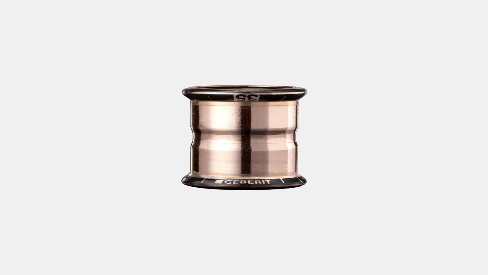 Geberit Mapress CuNiFe -liittimet mustalla puristusindikaattorilla Geberit Mapress CuNiFe -liittimet mustalla puristusindikaattorilla