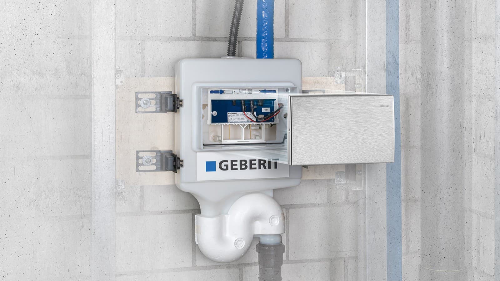 Geberit HS30 -hygieniahuuhteluyksikkö asennettuna (© Geberit) Geberit HS30 -hygieniahuuhteluyksikkö asennettuna (© Geberit)